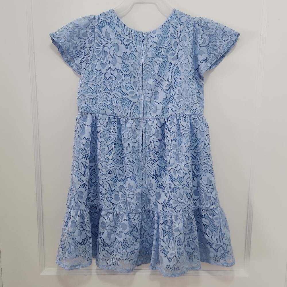 NWT The Children's Place Lace Shortsleeve Tiered Dress Size 5/6 - Picture 5 of 10